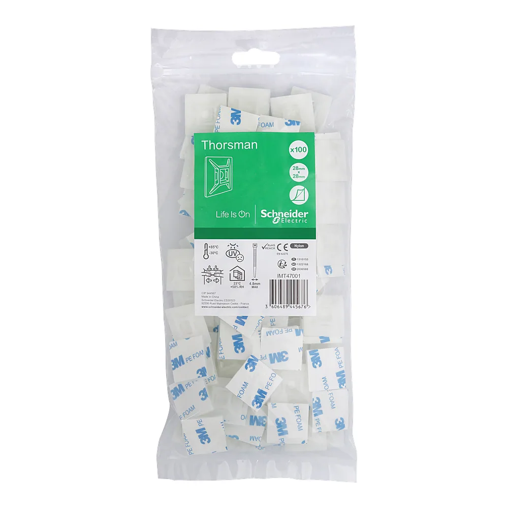 Майданчик самоклейний до 4,8 мм білий (100 шт) Schneider Electric IMT46451