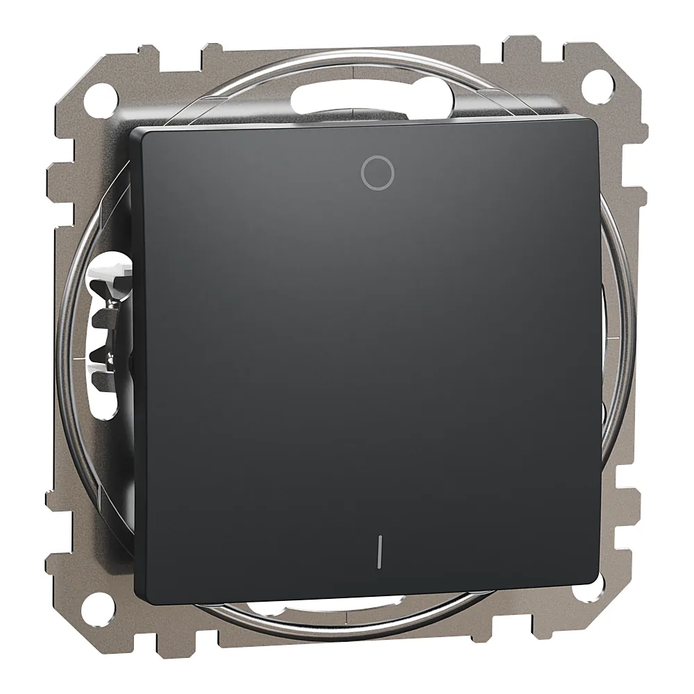 Вимикач двополюсний чорний Sedna Design Schneider Electric SDD114102