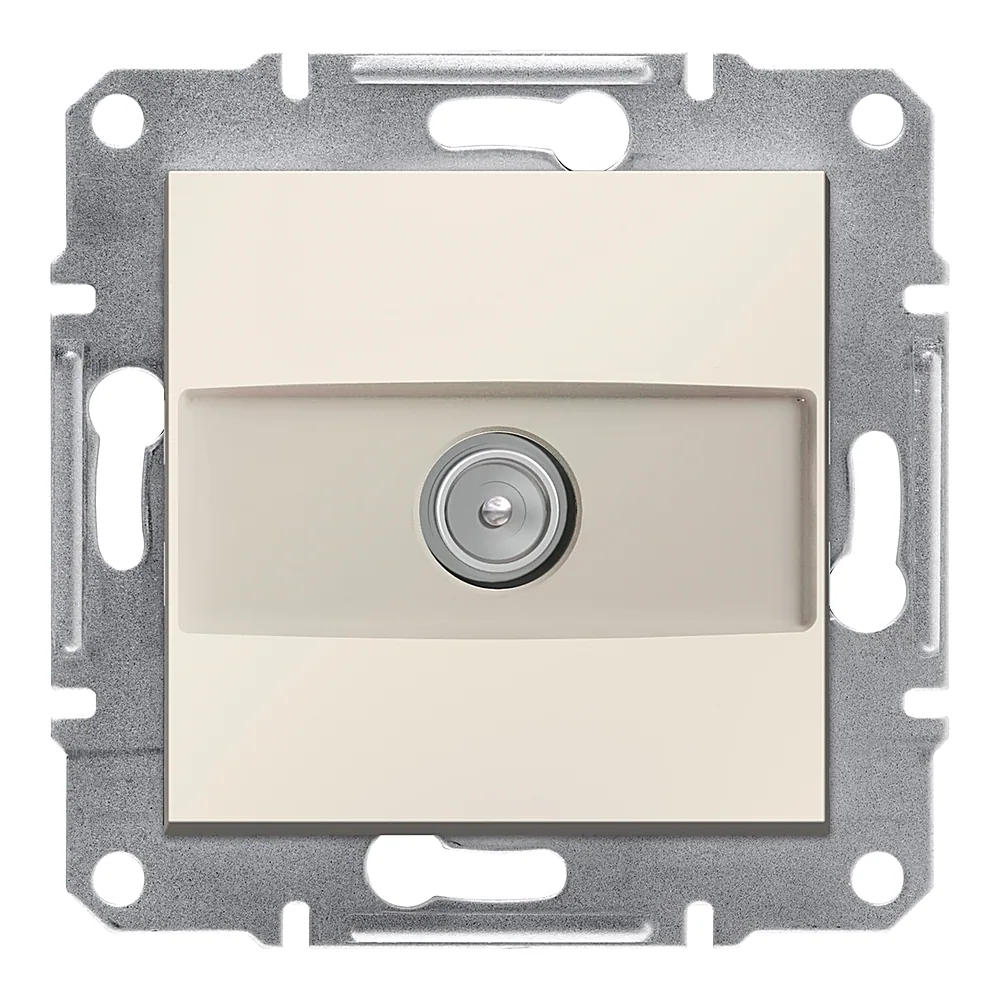 Розетка TV кінцева Asfora без рамки кремова Schneider Electric EPH3270123