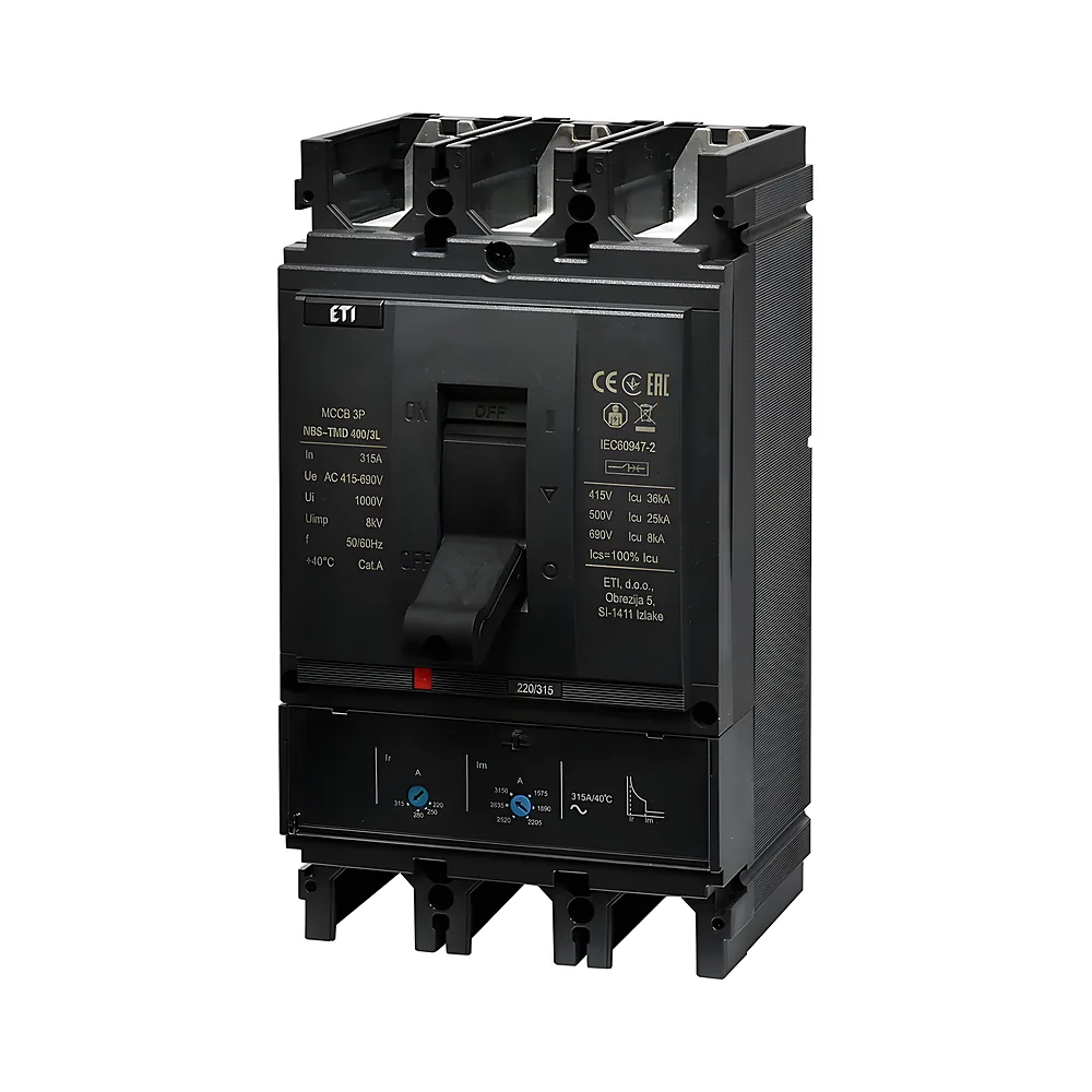 Автоматичний вимикач ETIBREAK NBS-TMD 400/3L 3P 315 А 36 кА ETI 4673101