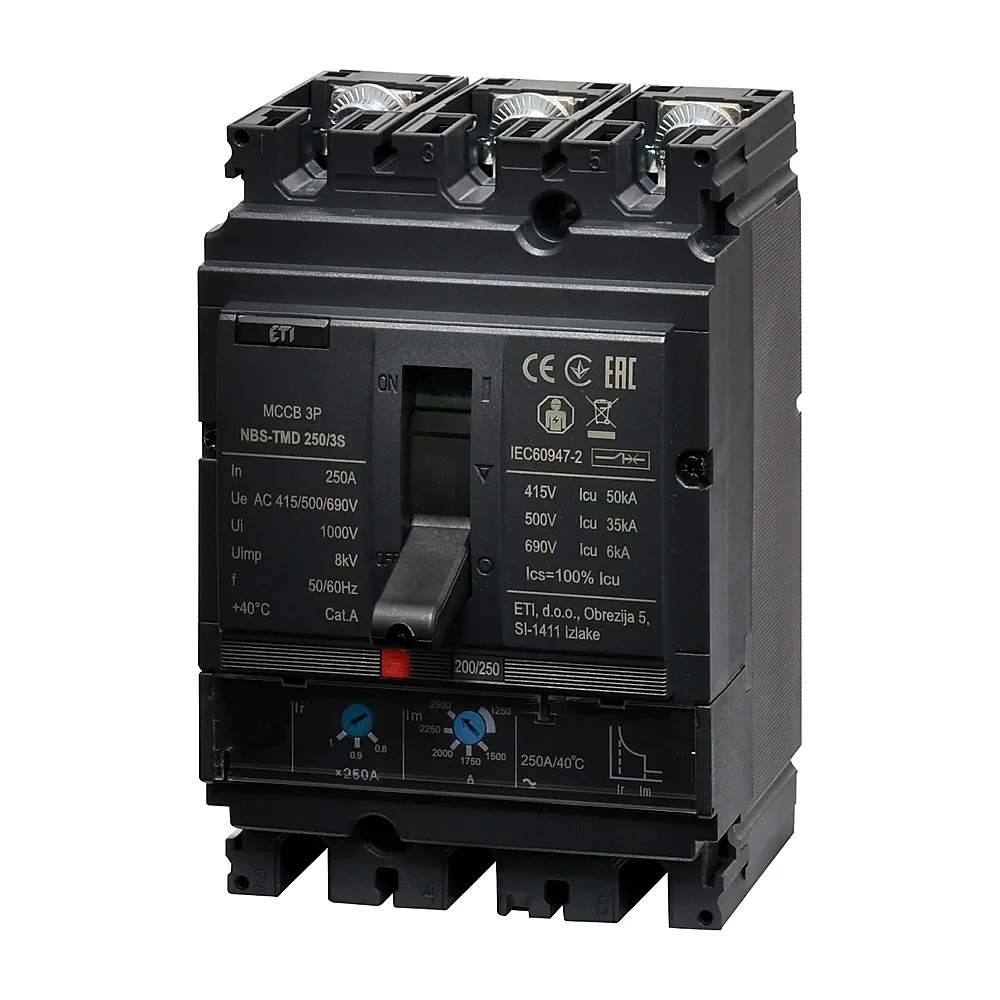 Автоматичний вимикач ETI ETIBREAK NBS NBS-TMD 250/3S 3P 250A 50kA 4673076