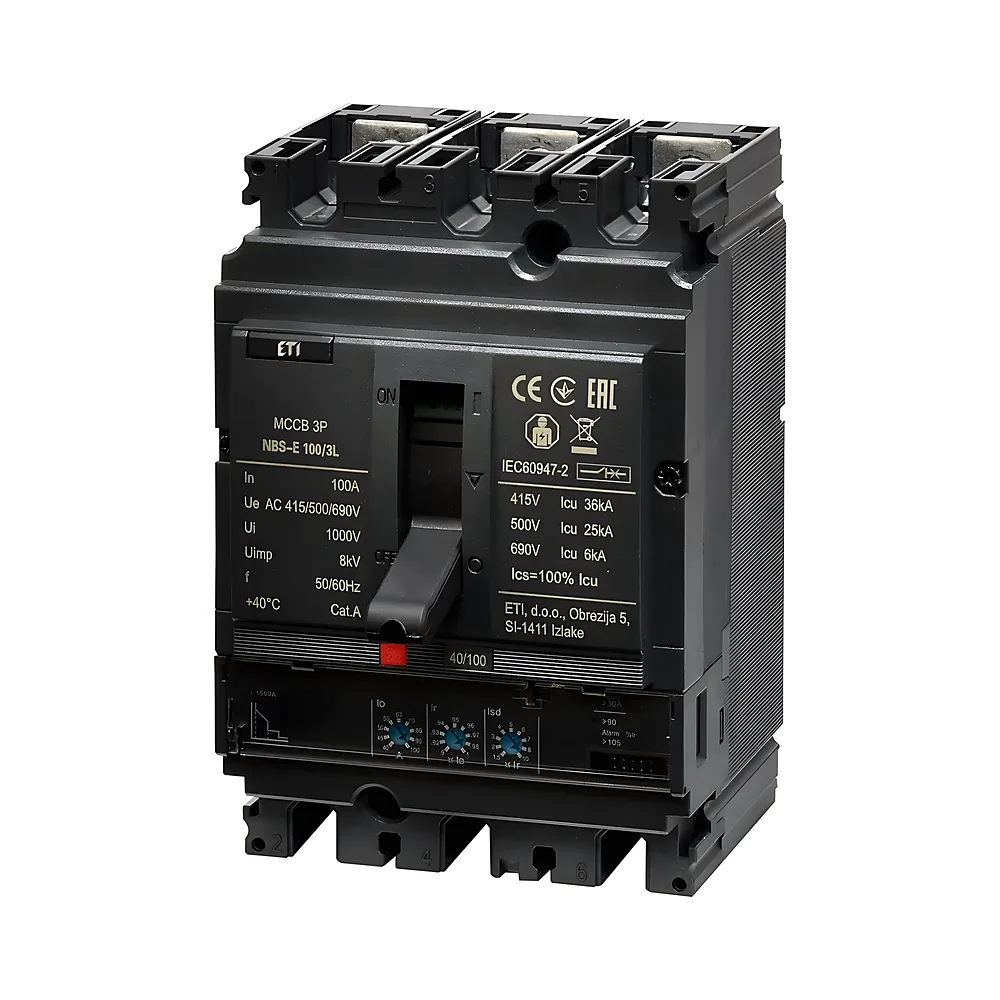 Автоматичний вимикач ETIBREAK NBS-E 100/3L 3P 100 А 36 кА ETI 4673041