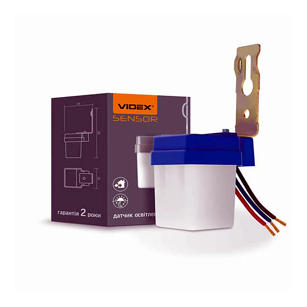 Датчик освітленості Videx VL-SN01 6A 220V VL-SN01