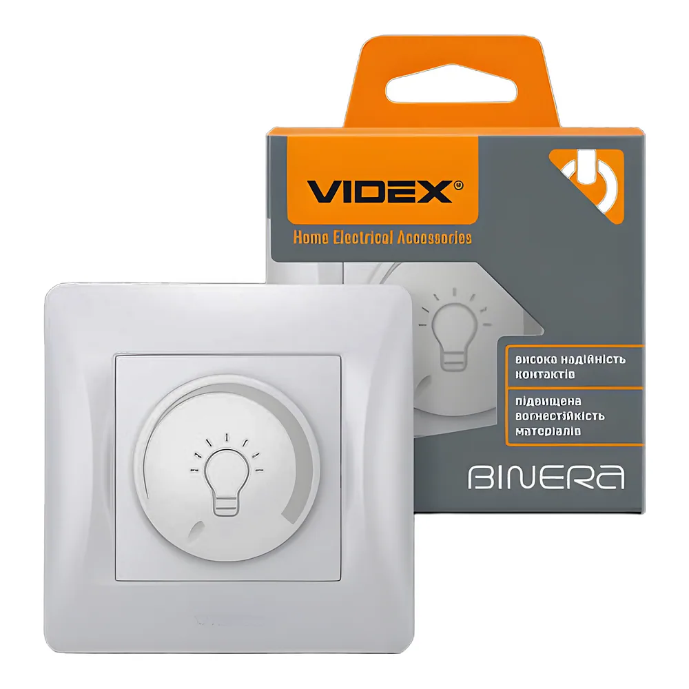 Димер BINERA LED 200 Вт срібний шовк Videx VF-BNDML200-SS