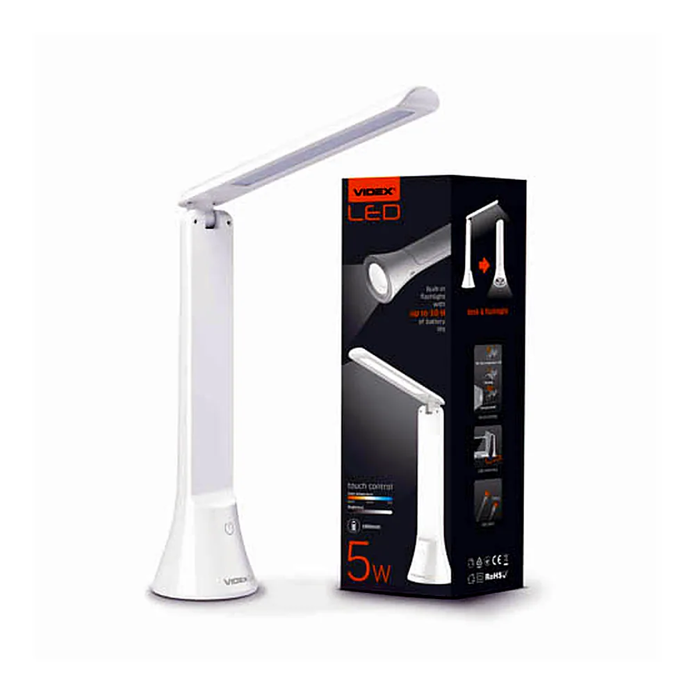 LED лампа настiльна-ліхтарик VIDEX TF11W 5W 3000-5500K