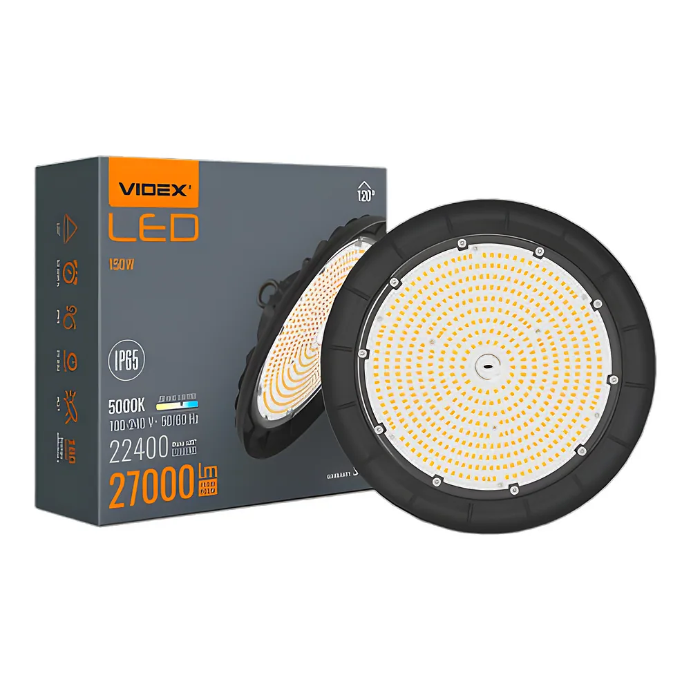 Світильник висотний ХайБей 150 Вт 5000 K 27000 лм чорний LED Videx VL-HB01-1505B