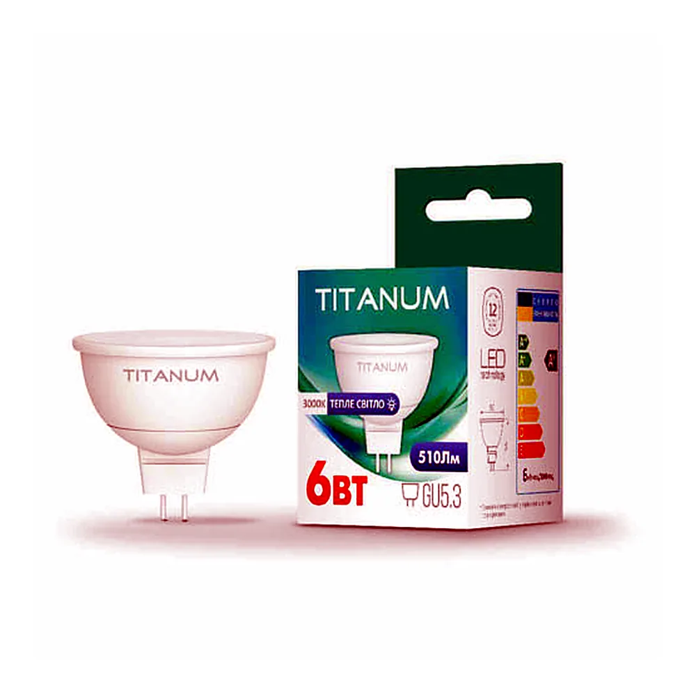 LED лампа TITANUM MR16 6W GU5.3 3000K