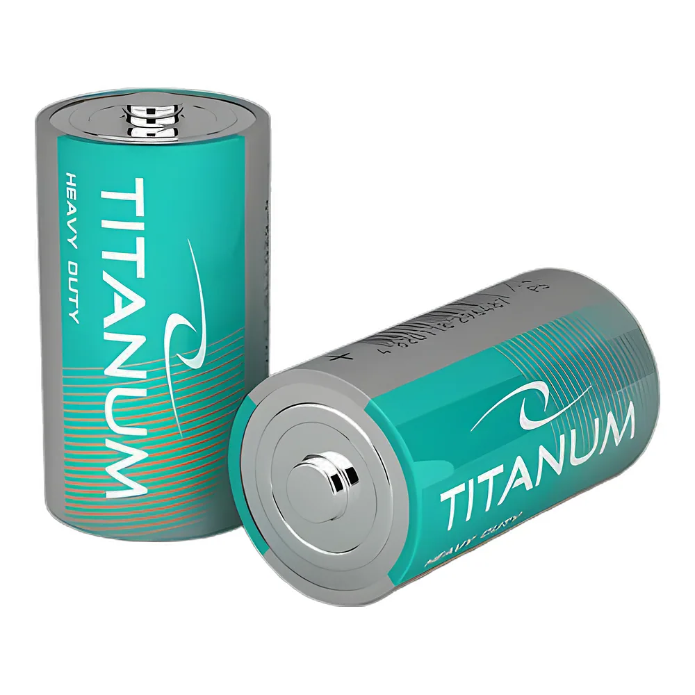 Батарейка сольова R20P/D термопакування (2 шт) TITANUM T-R20P/D