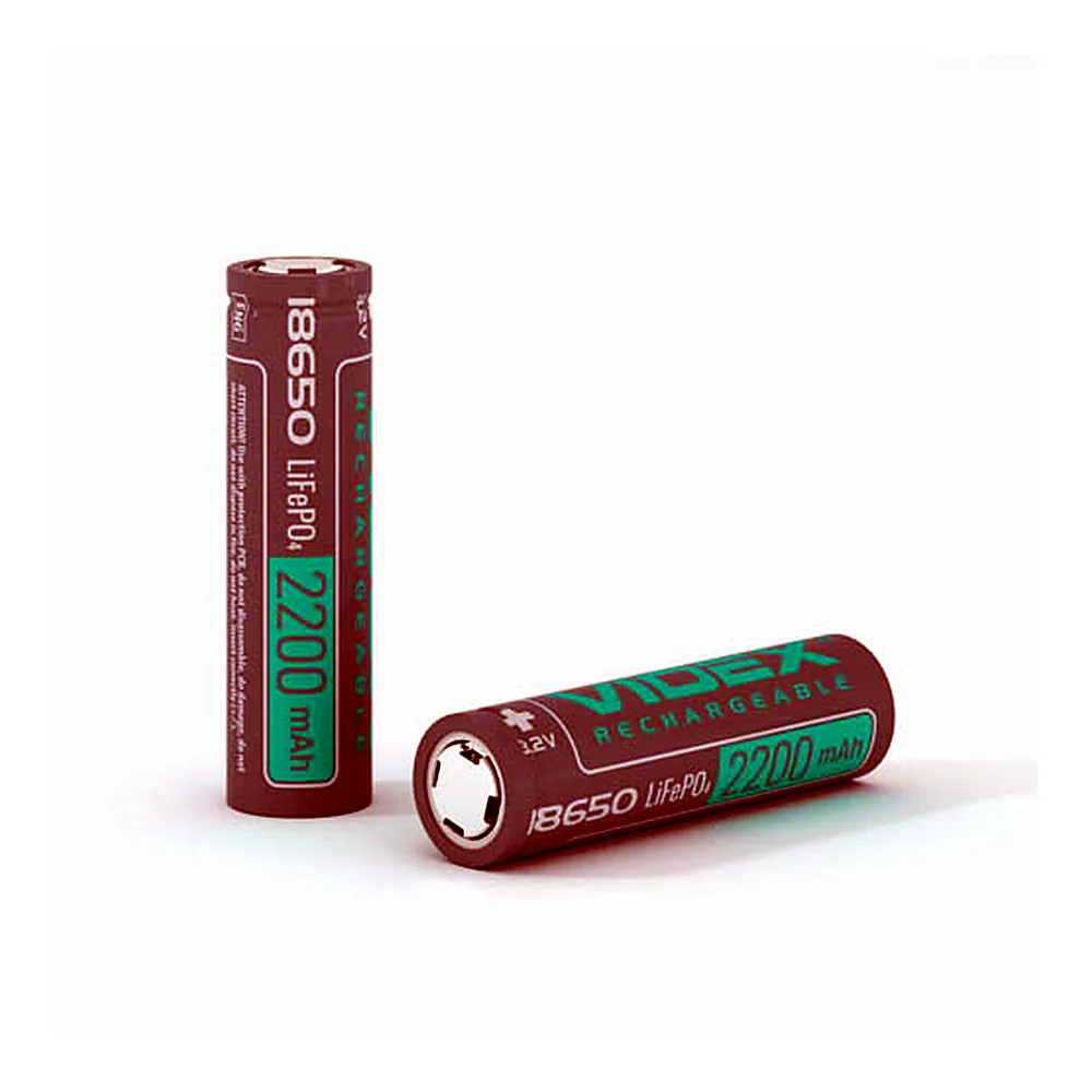 Акумулятор Videx LiFePO4 18650 (без захисту) 2200mAh bulk/1шт