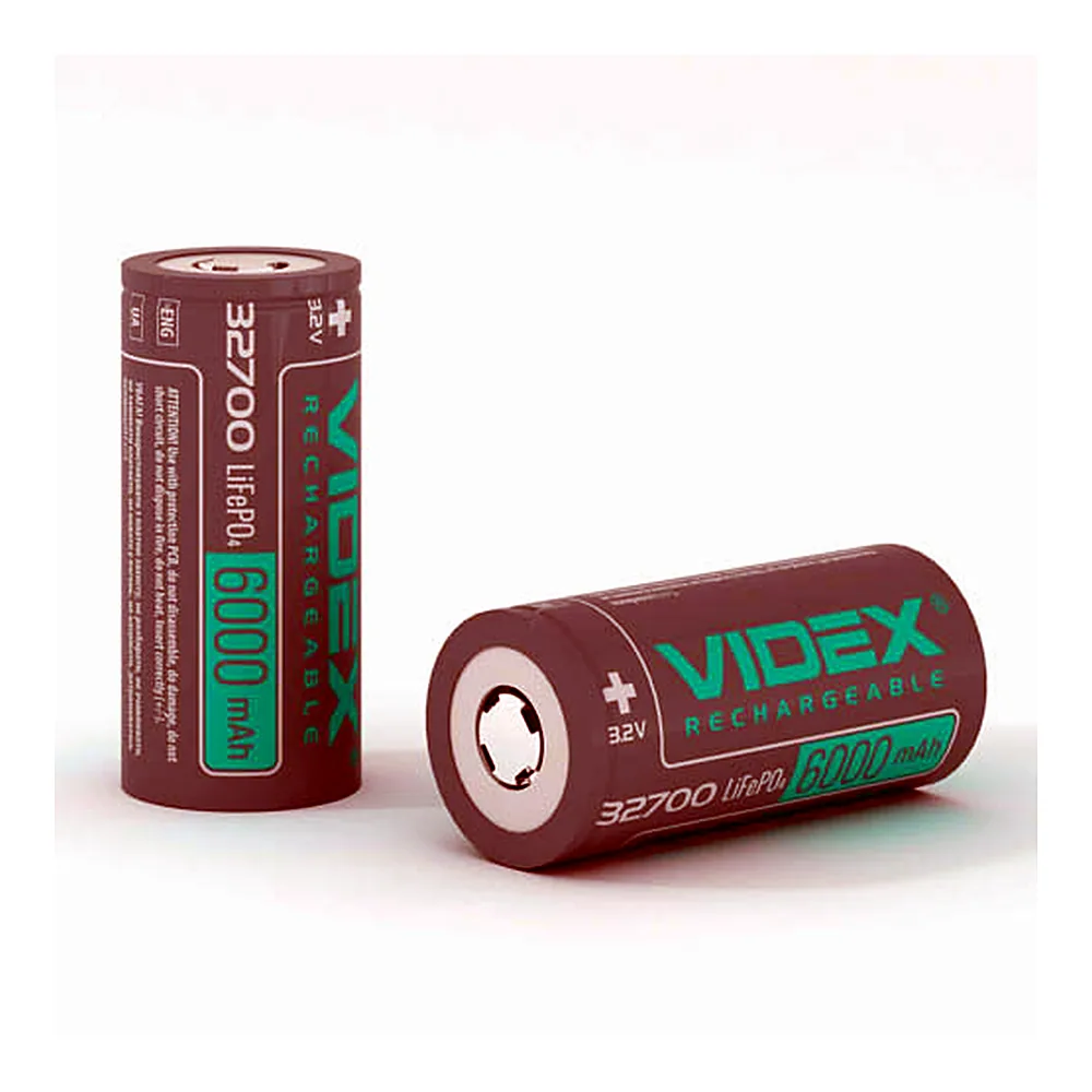 Акумулятор Videx LiFePO4 32700 (без захисту) 6000mAh bulk/1шт