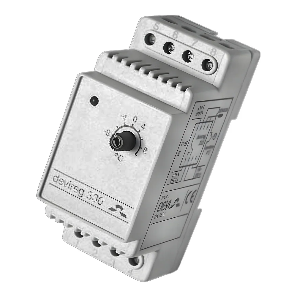 Терморегулятор Devireg 330 -10...10 °C програмований DIN 16 А 230 В DEVI 140F1070