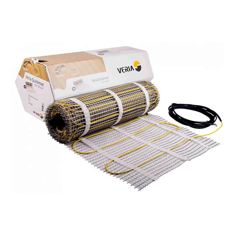 Мат нагрівальний Veria Quickmat 150, двожильний, для систем опалення, 12м кв., 0.5х24м, 1800Вт, 230В