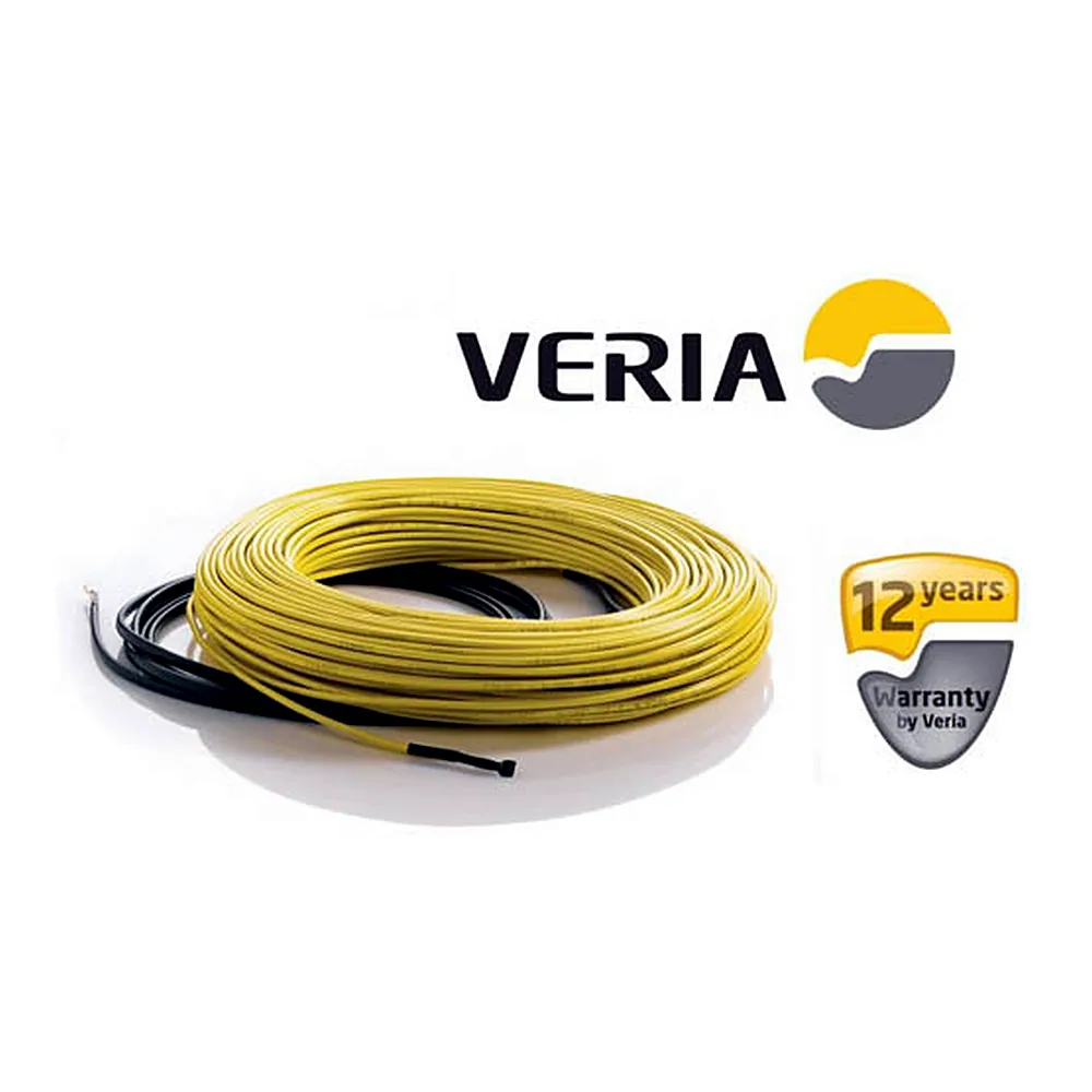 Кабель нагрівальний Veria Flexicable 20, двожильний, для систем опалення, 6.2м кв., 50м, 970Вт, 230В