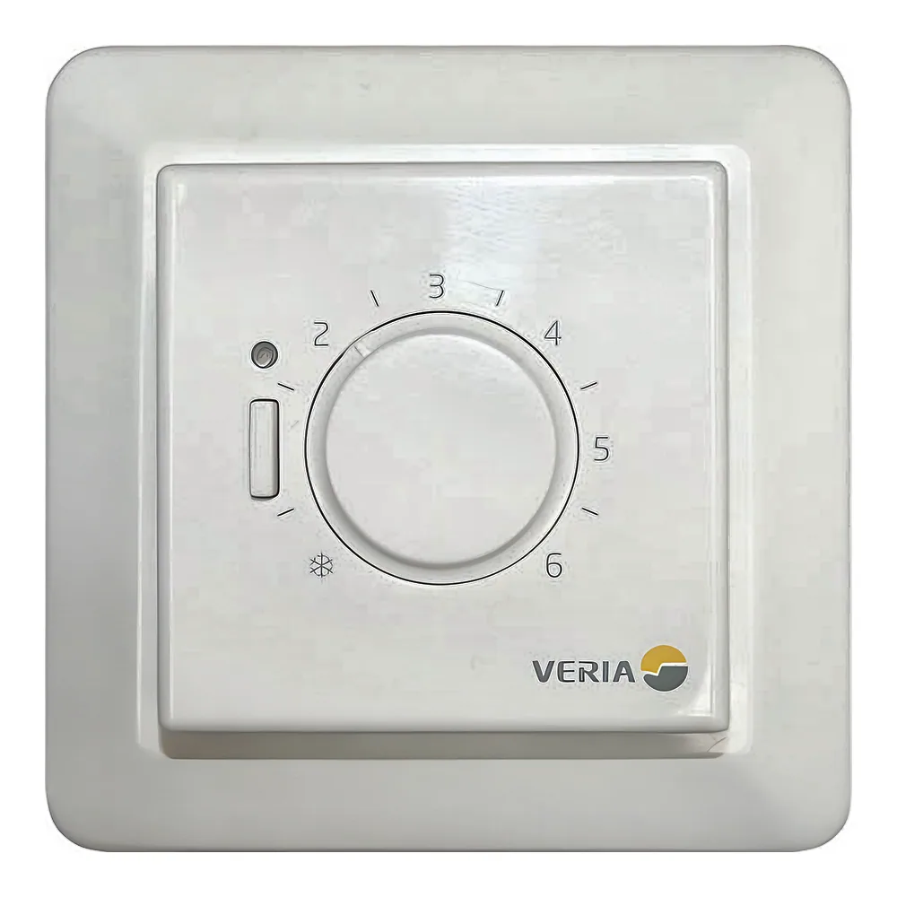 Терморегулятор Control B45 +5...45 °C механічний вбудований дротовий датчик 15 А 230 В білий VERIA 189B4050