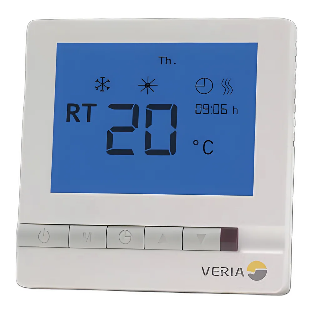 Терморегулятор Control T45 +5...45 °C сенсорний вбудований дротовий датчик 13 А 230 В білий VERIA 189B4060