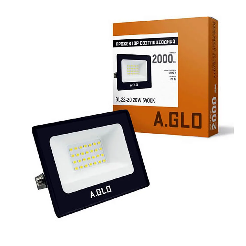 Прожектор світлодіодний A.GLO GL-22-20 20W 6400K