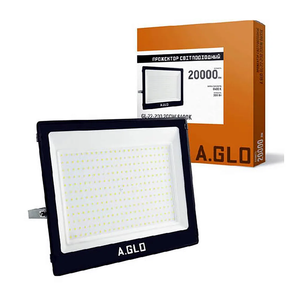 Прожектор світлодіодний A.GLO GL-22-200 200W 6400K
