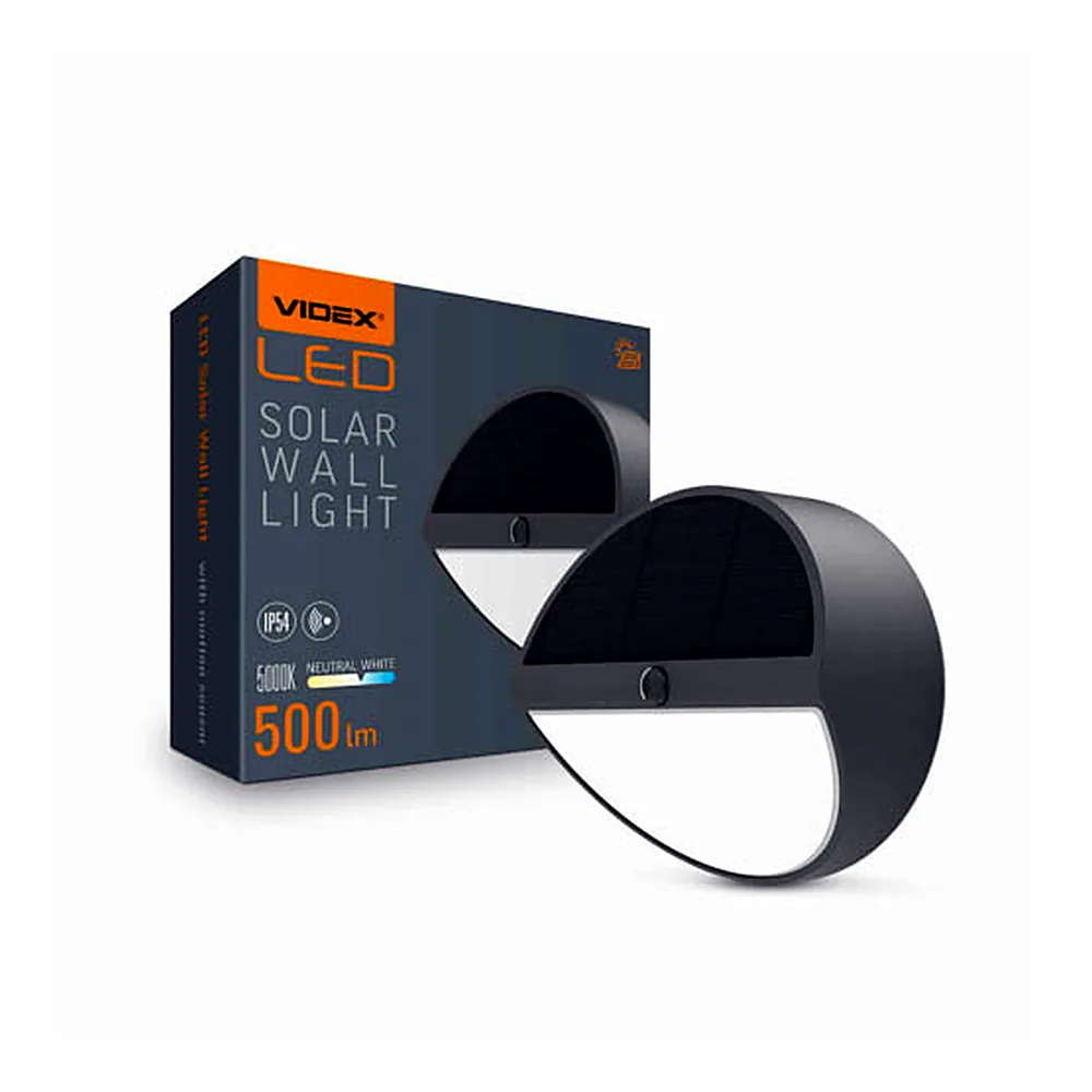 LED світильник автономний настінний IP54 VIDEX VL-BHSO-002-S 500Lm 5000K