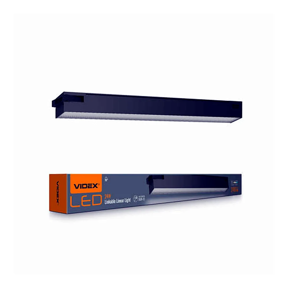 LED світильник лінійний магістральний VIDEX BNL02 24W 0.6М 5000K 220V Black