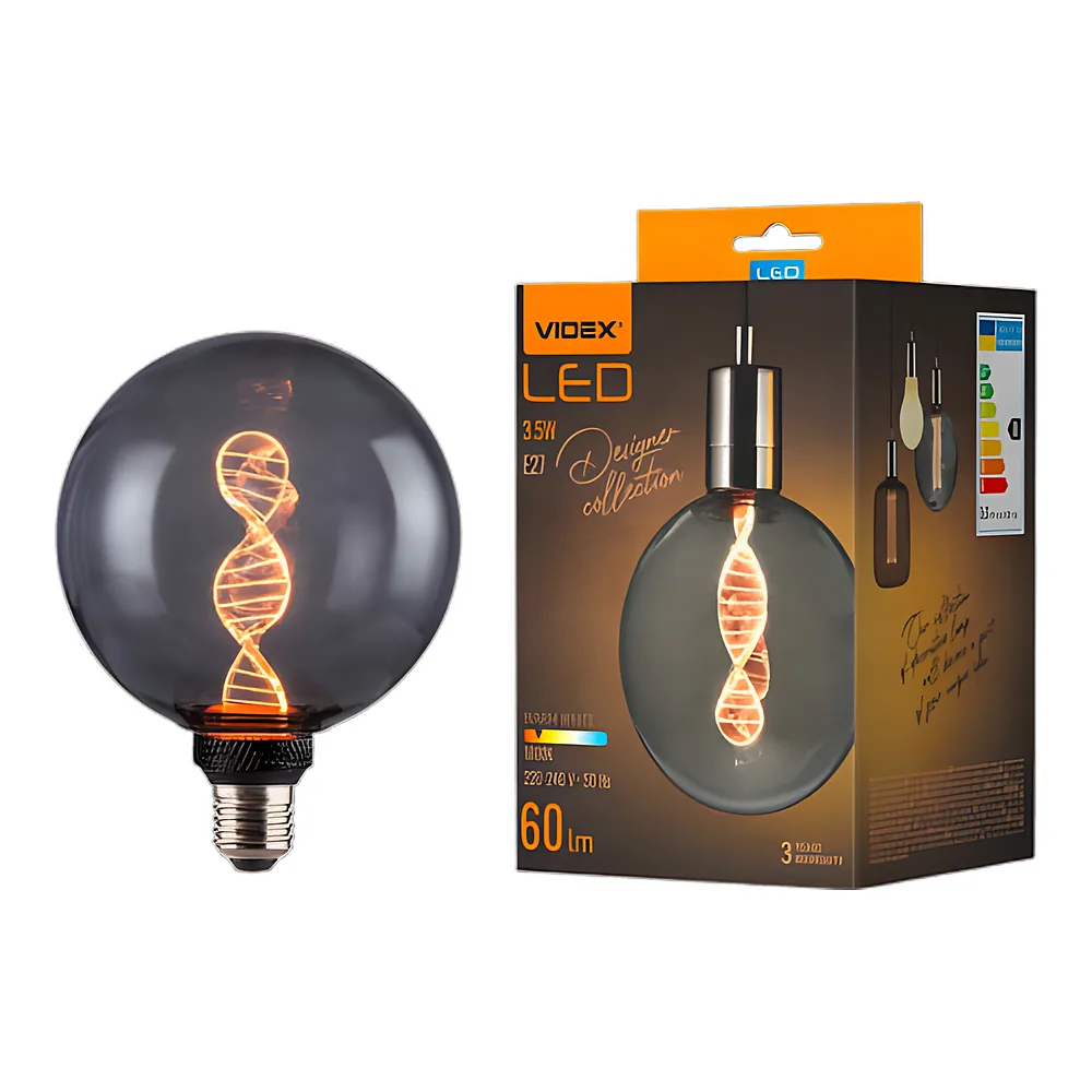 Світлодіодна лампа Filament 3,5 Вт E27 1800 K Smoky Videx VL-DNA-G125-S
