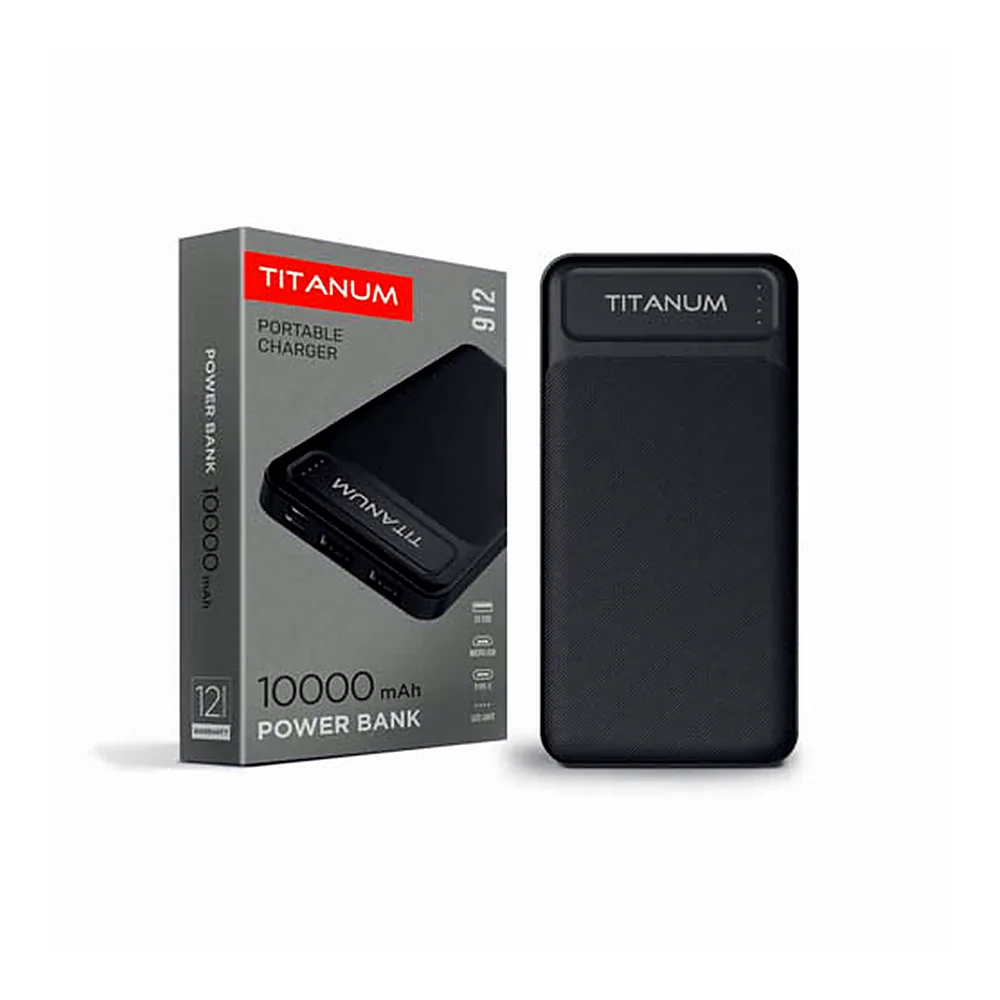 Повербанк TITANUM 912 Black 10000mAh