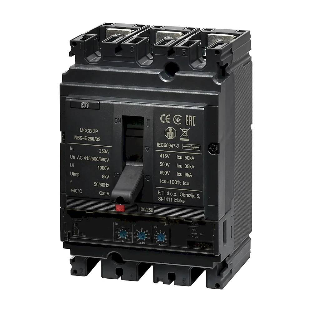 Автоматичний вимикач ETI ETIBREAK NBS NBS-E 250/3S 3P 250A 50kA 4673081