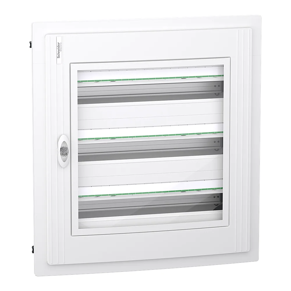 Модульний щит розподільчий врізний 3P 24 модулі прозорий двері XS Schneider Electric LVSXP324