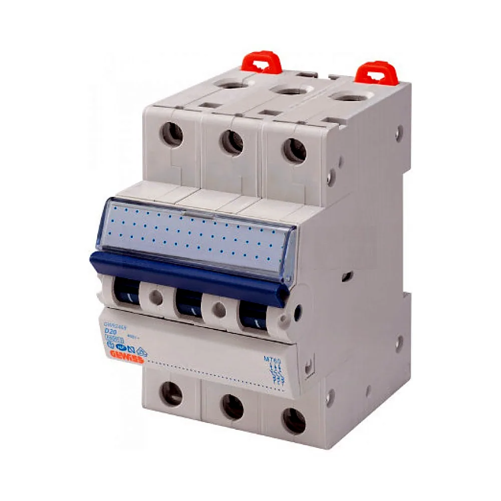 Автоматичний вимикач 3P хар-ка D 20А ,6KA GEWISS