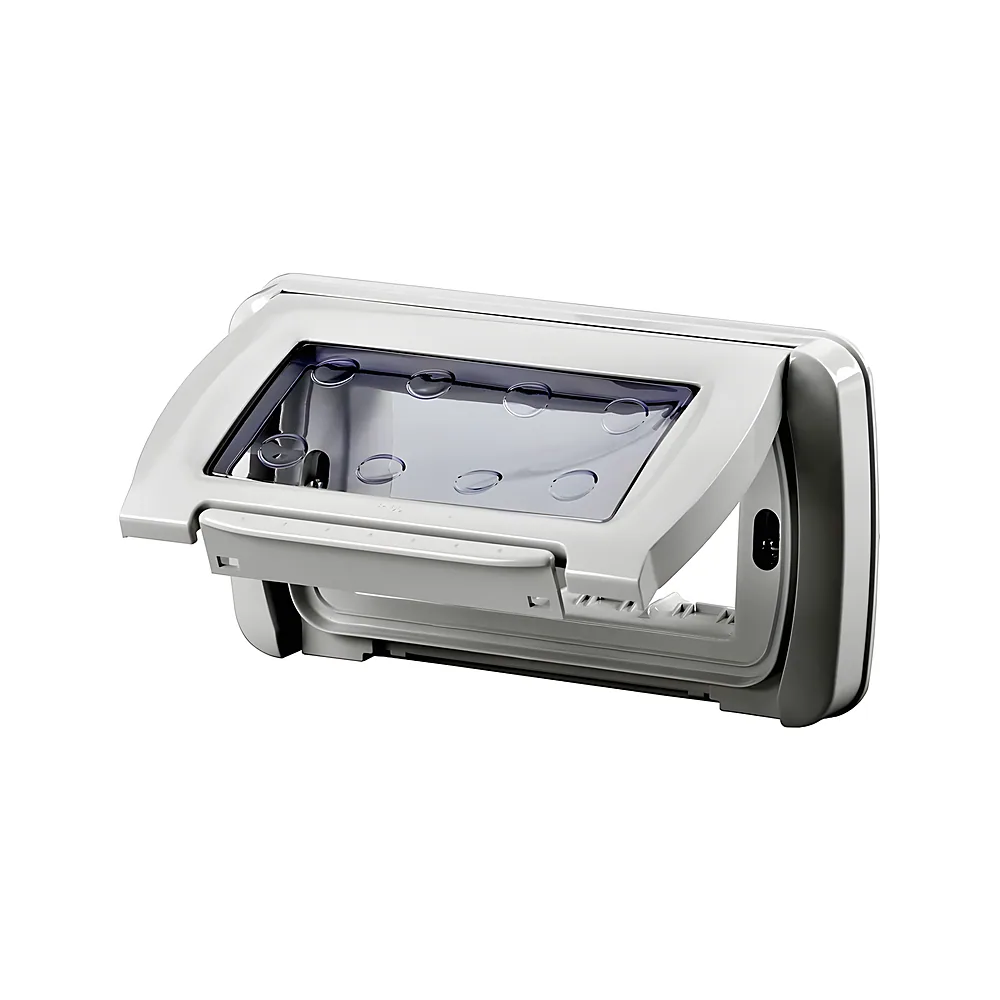 Герметична панель 27 COMBI SYSTEM для 4 модулі пристроїв IP55 біла GEWISS GW22461