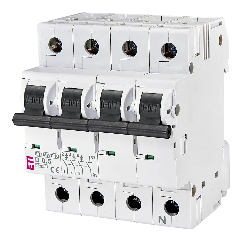 Авт. вимикач ETIMAT 10 3p+N D 0,5А (10kA)
