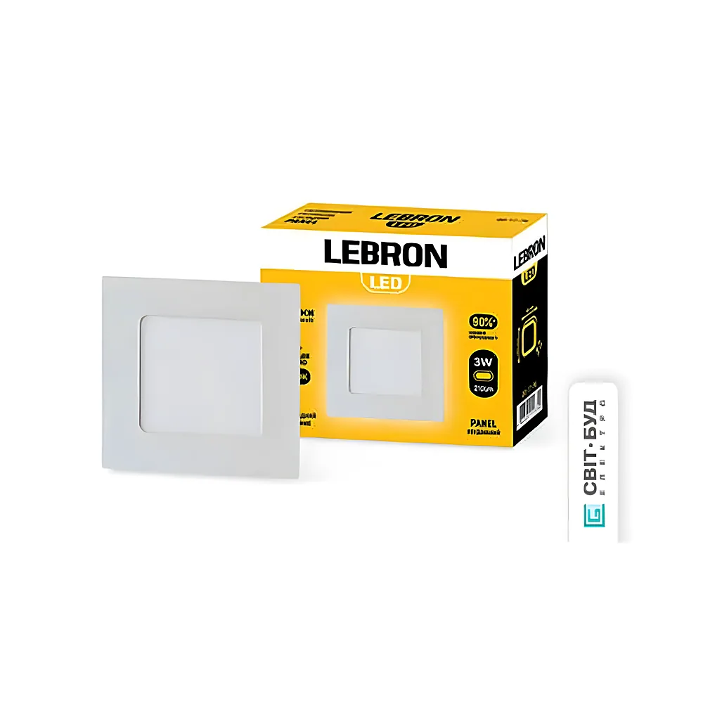 Світильник світлодіодний L-PS-2465 24 Вт вбудований 6500 K з блоком живлення LEBRON 12-10-57
