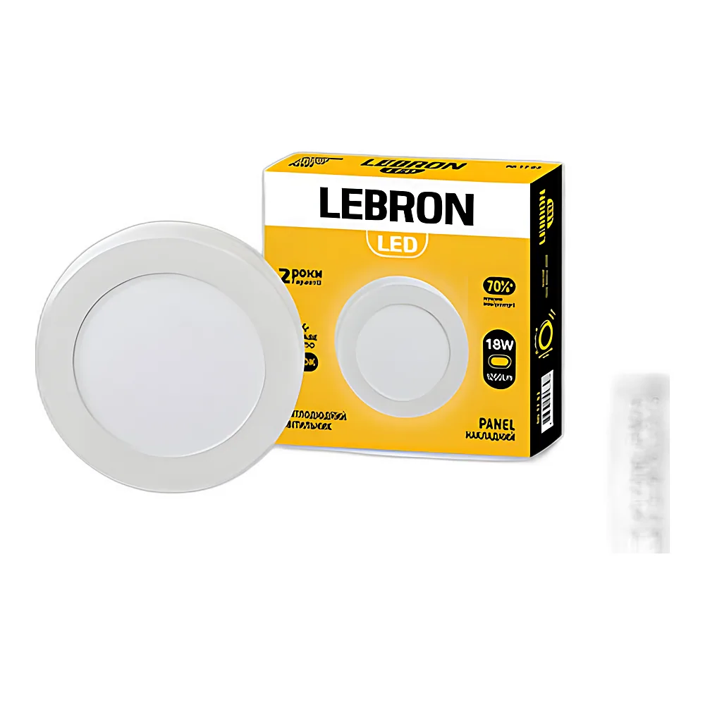 LED св-к LEBRON L-PRS-1841, 18W, нак-ний, 4100K, з блоком живлення.