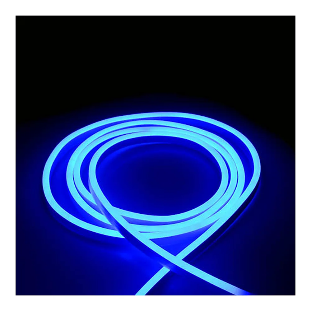 Світлодіодна стрічка NEON LEBRON L-NS, 8x16мм, SMD 2835, 120LED 7W/m, AC220V, синій, ІР65, (1м)