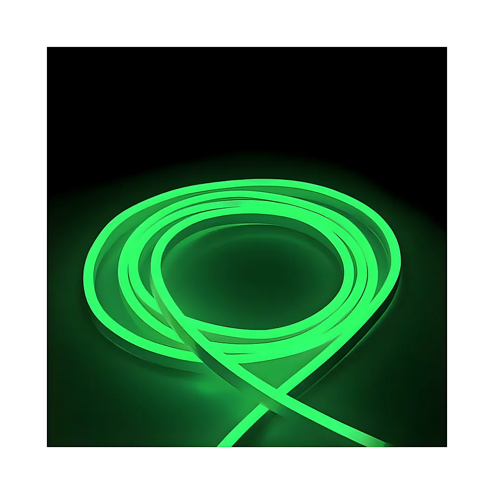 Світлодіодна стрічка NEON L-NS 8х16 мм SMD 2835 120LED 7 Вт/м AC 220 В зелений IP65 (1 м) LEBRON 13-75-25