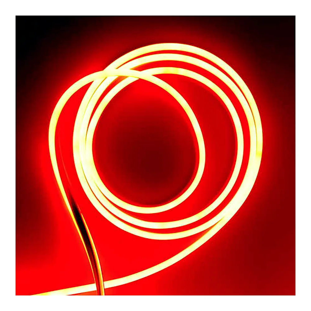 Світлодіодна стрічка NEON LEBRON L-NS, 8x16мм, SMD 2835, 120LED 7W/m, AC220V, червоний, ІР65, (1м)