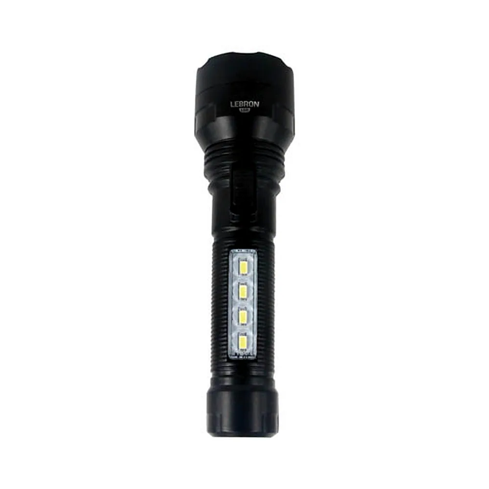 LED ліхтар ручний акумуляторний LEBRON L-HL-40, ABS, чорний, 2W + 0,8W, 1200mAh Li-Ion