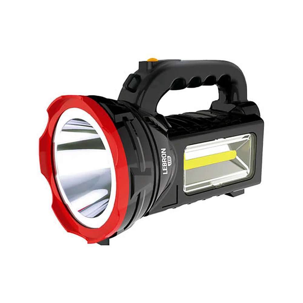 LED ліхтар прожекторний переносний акумуляторний LEBRON L-HL-78, ABS, 2W/4W+3W COB, 3000mAh