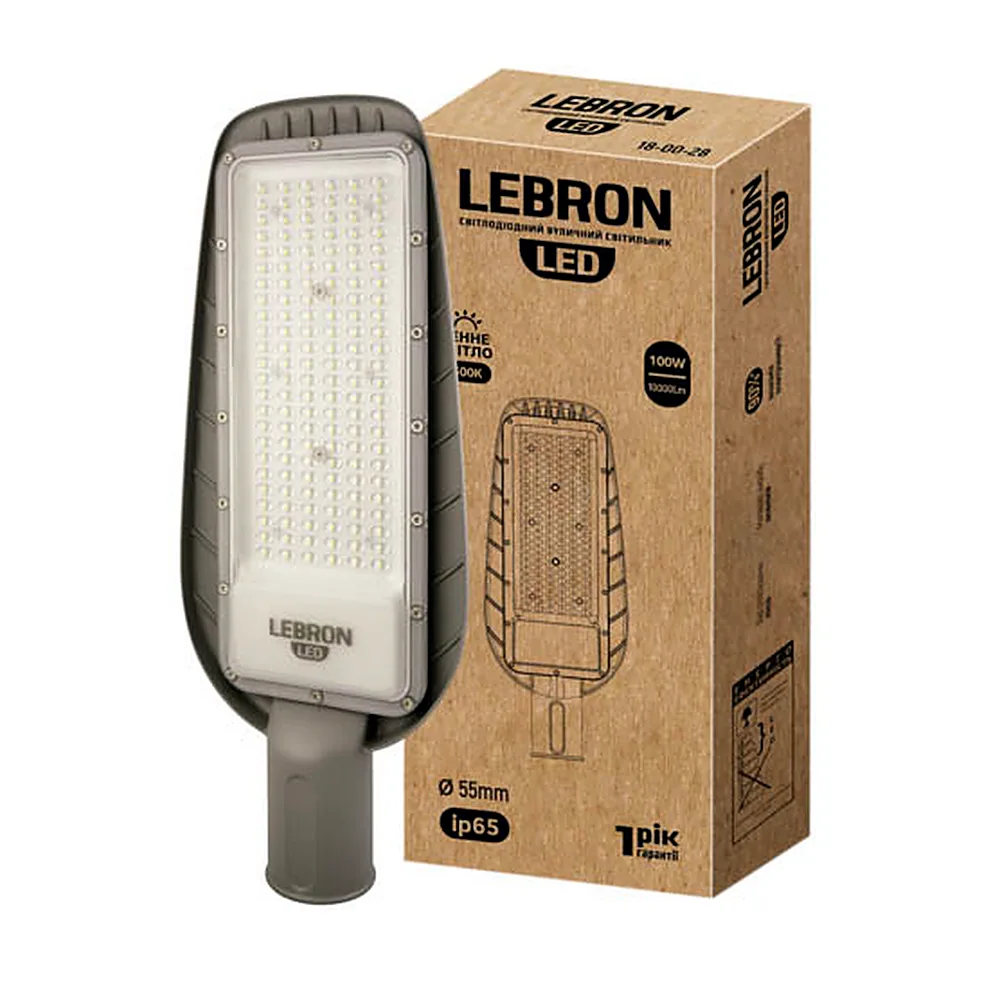 Світильник світлодіодний LEBRON L-LSL консольний 100W 6500K 10000Lm 85-265V 18-00-28