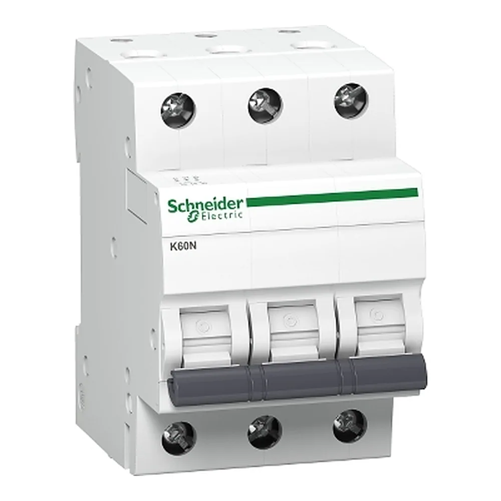 Автоматичний вимикач АВ Acti9 K60N 3P C 20 А крива 6000 А МЄК 60898-1 Schneider Electric A9K02320