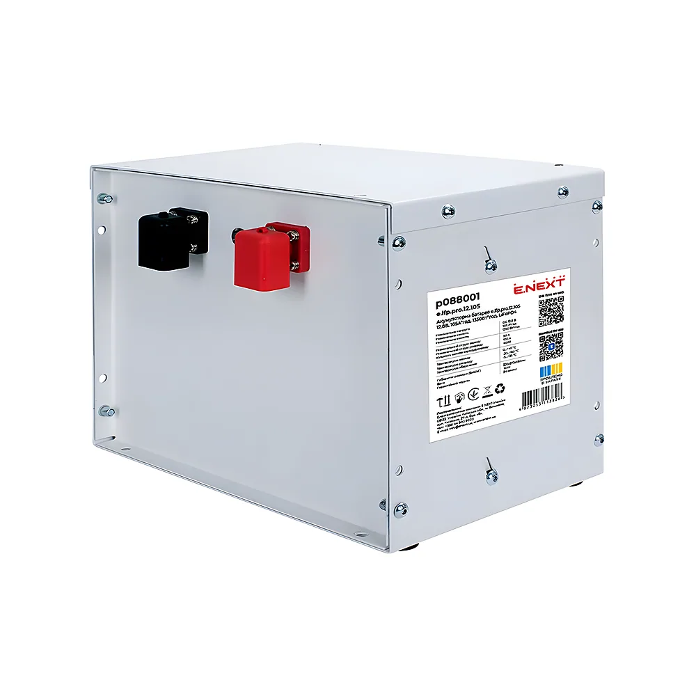 Акумуляторна батарея e.lfp.pro.12.105 12,8 В 105 А·год 1350 Вт·год LiFePO4 E.NEXT p088001