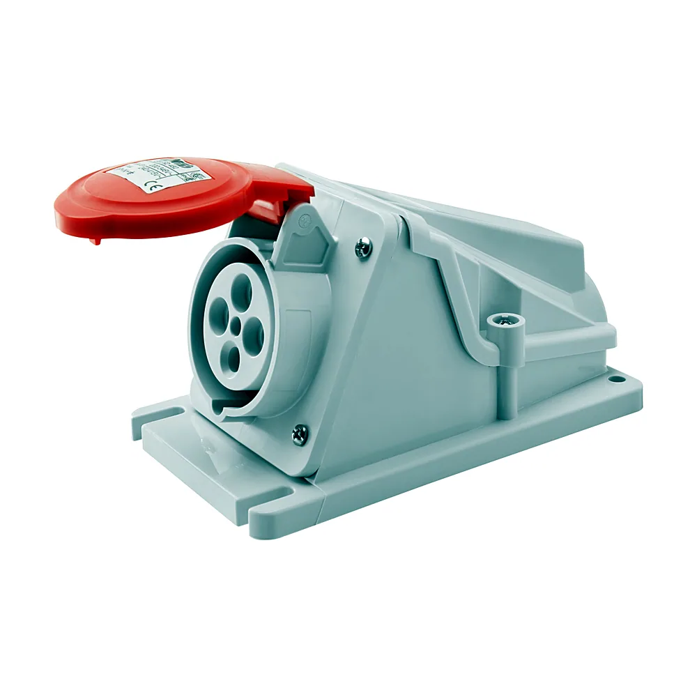 Розетка GEWISS IEC 309 HP стаціонарна 90° IP44 3P+E 16A 400V 6H GW62481