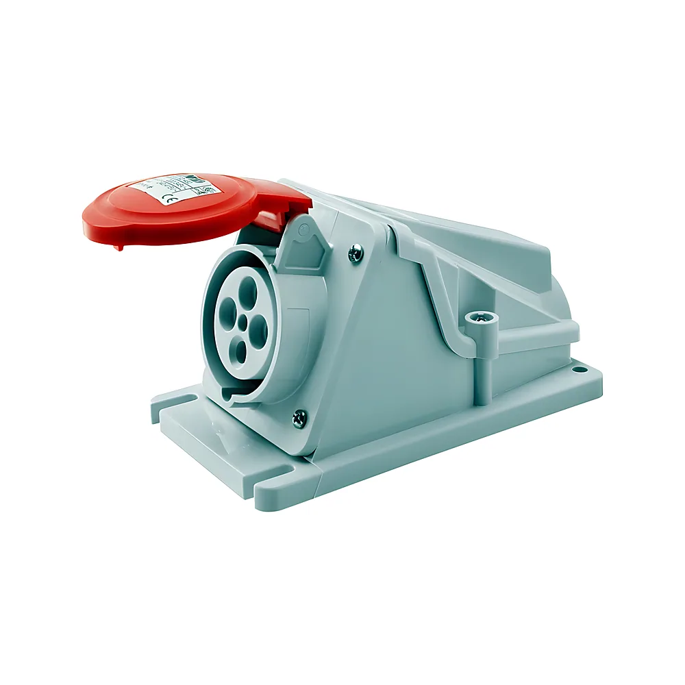 Розетка GEWISS IEC 309 HP стаціонарна 90° IP44 3P+E 16A 400V 6H GW62481