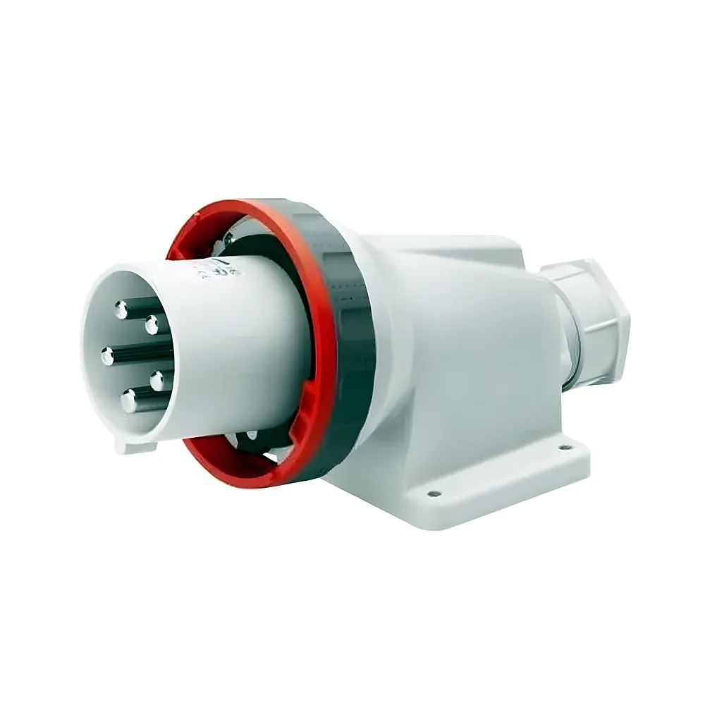 Вилка стаціонарна 90° IEC 309 HP IP67 3P+E 63 А 400 В 6H GEWISS GW61452