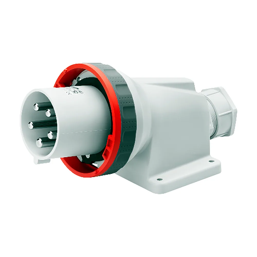 Вилка стаціонарна GEWISS IEC 309 HP IP67 90° 3P+N+E 63A 400V 6H GW61453