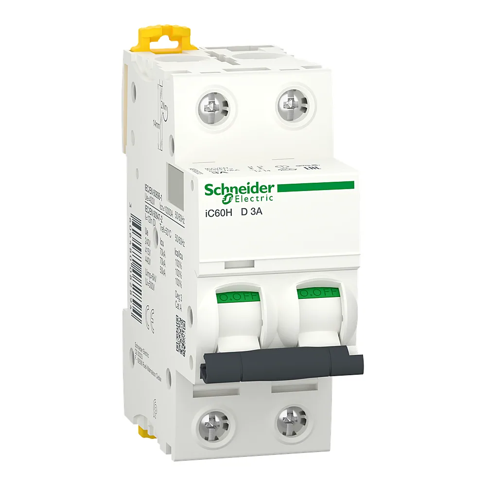 Автоматичний вимикач iC60H 2P D 3 А Schneider Electric A9F85203