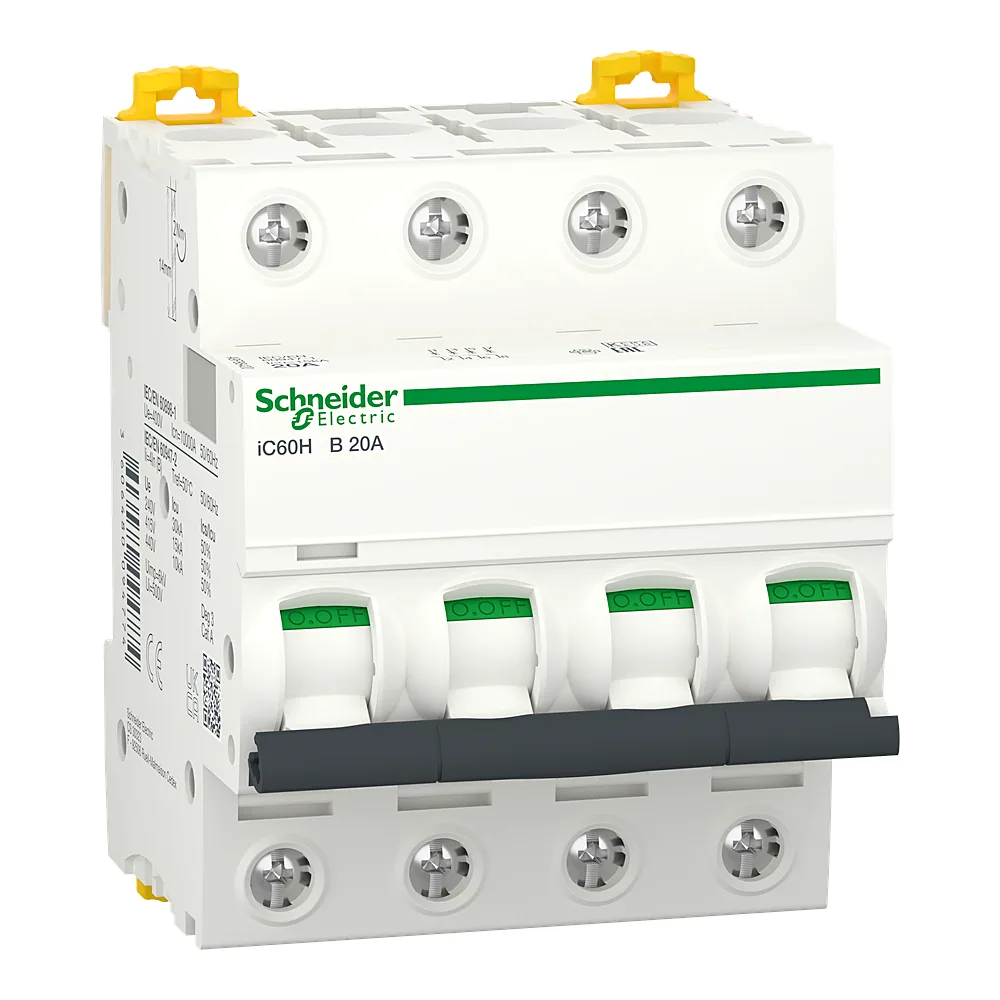 Автоматичний вимикач iC60H 4P B 20 А Schneider Electric A9F88420