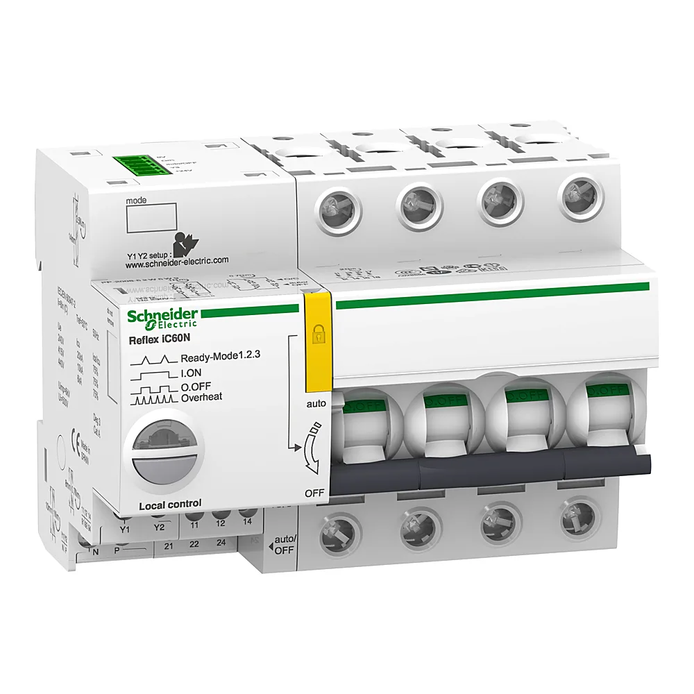 Автоматичний вимикач REFLEX iC60N 4P C 25 А ТІ24 Schneider Electric A9C62425