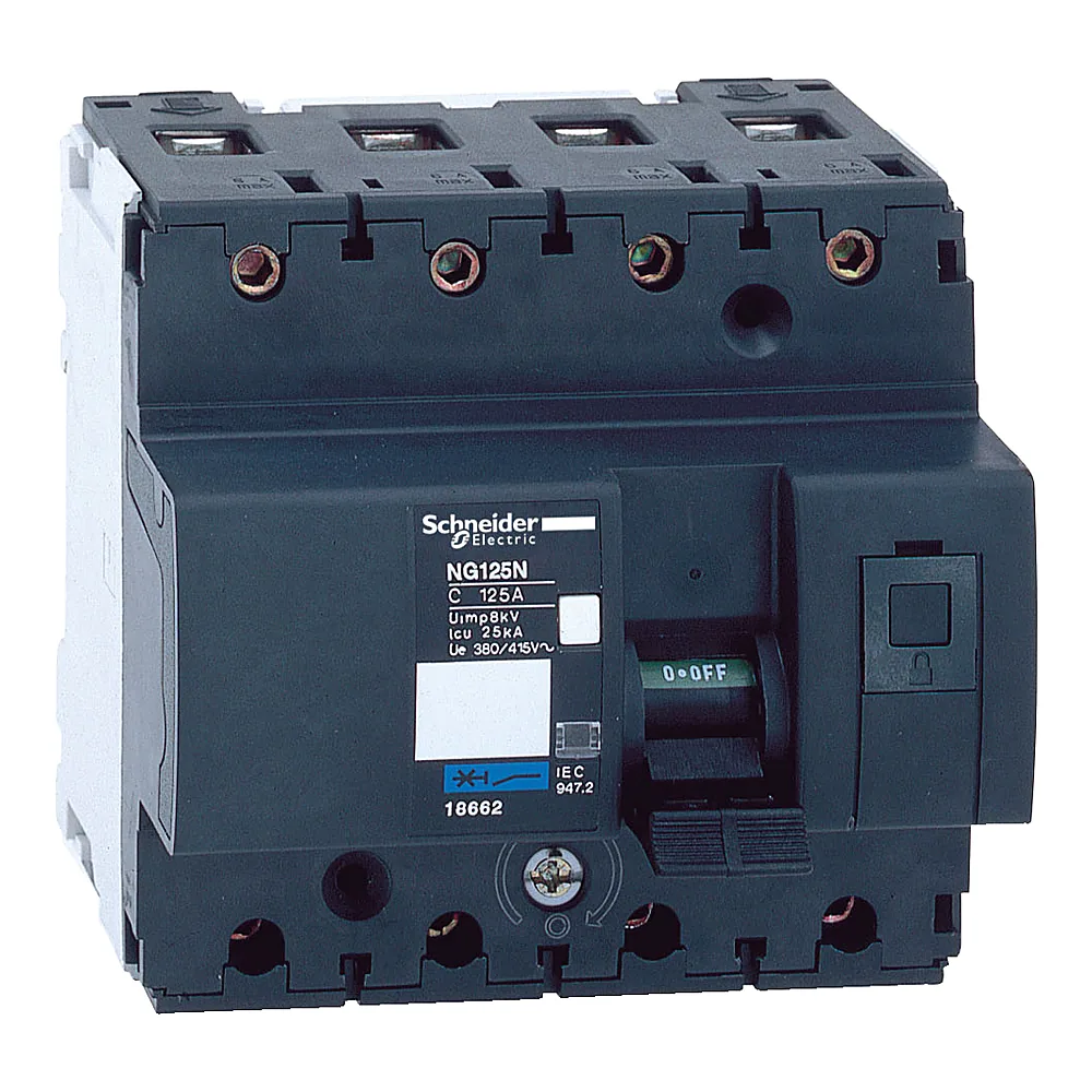 Автоматичний вимикач NG125N 4P C 100 А Schneider Electric 18660