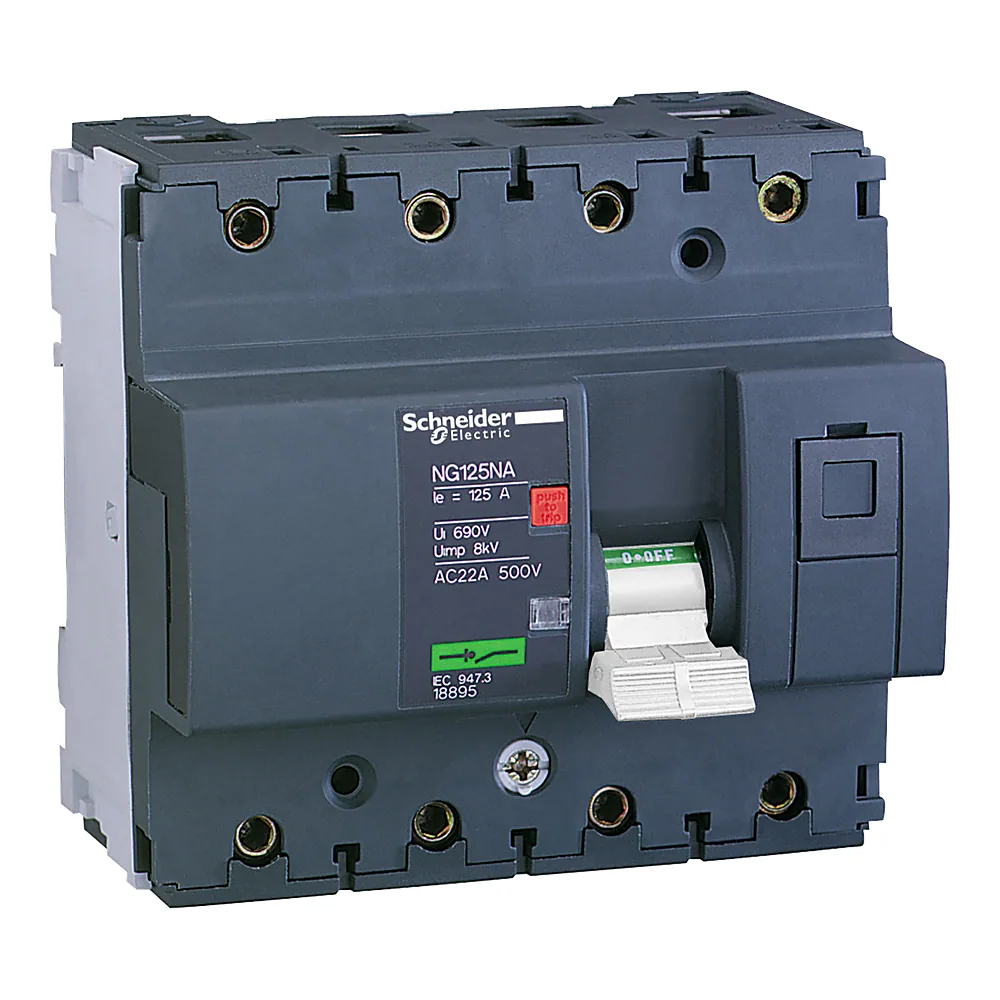 Автоматичний вимикач NG125NA 3P+N 80 А Schneider Electric 18894