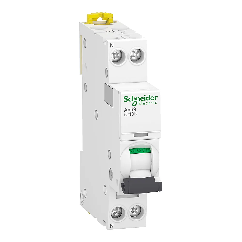 Автоматичний вимикач Acti9 iC40N 1P+N C 4 А 6 кА Schneider Electric A9P54604